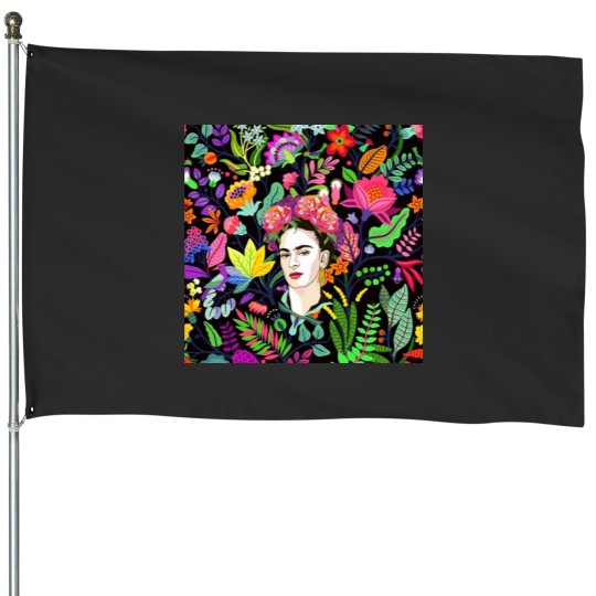 Discover frida kahlo House Flags