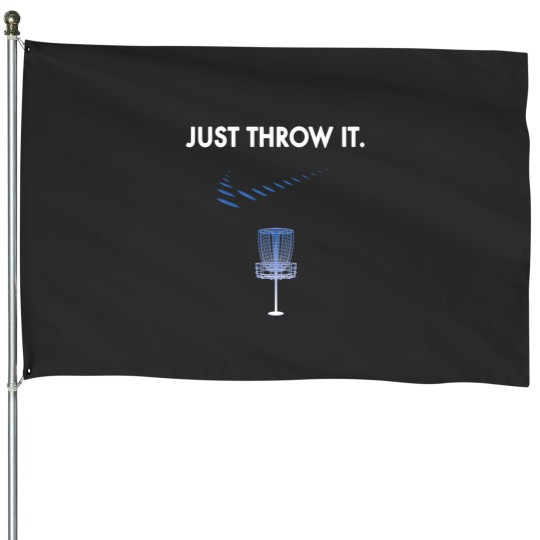 Discover Just Throw It Disc Golf House Flags