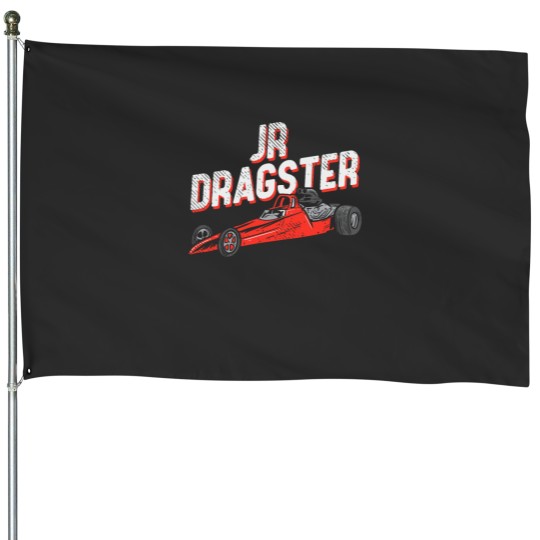 Discover JR Dragster 2Car Racing Race Car Drag Racing House Flags