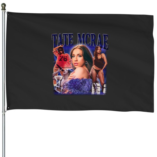 Discover Tate Mcrae House Flags, Vintage Music House Flags