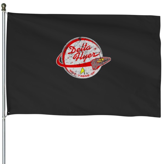 Discover Delta Flyer Patch Distressed House Flags