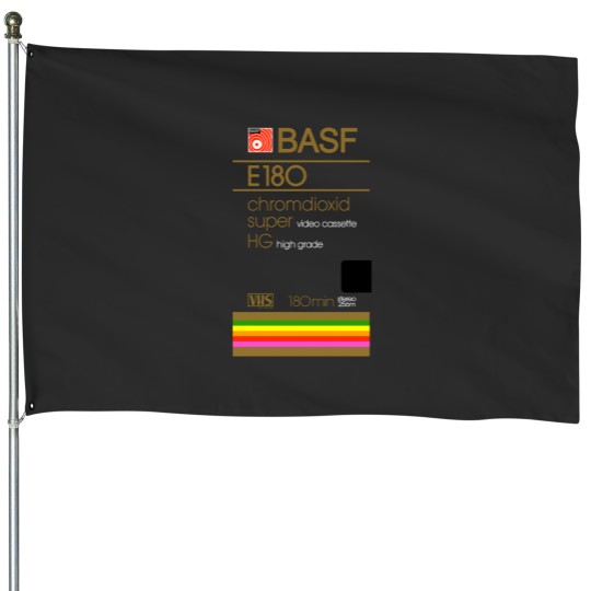 Discover BASF E180 VHS Tape House Flags