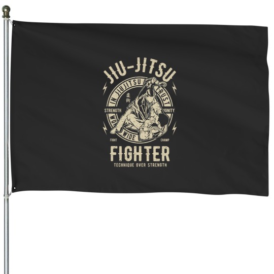 Discover JIU JITSU Shirt BJJ T Shirt Brazilian Jiu Jitsu House Flags