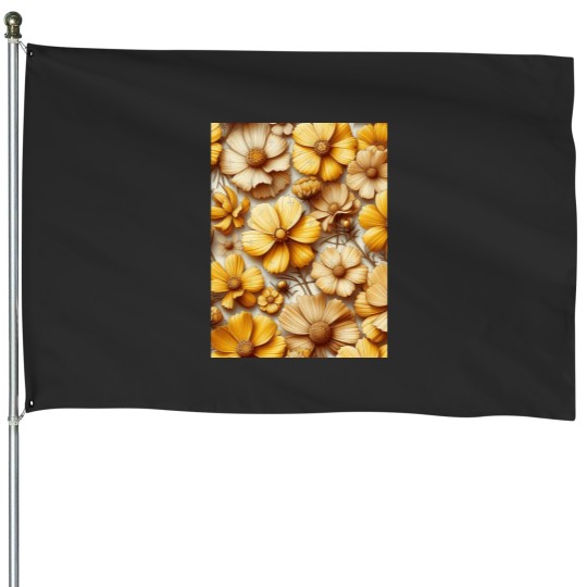 Discover Vibrant Yellow Cosmos Flowers Add a Splash of Sunshine to Your Space Classic House Flags