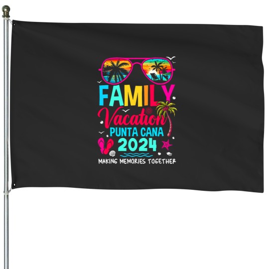 Discover Family Vacation Punta Cana 2024 Dominican Republic House Flags