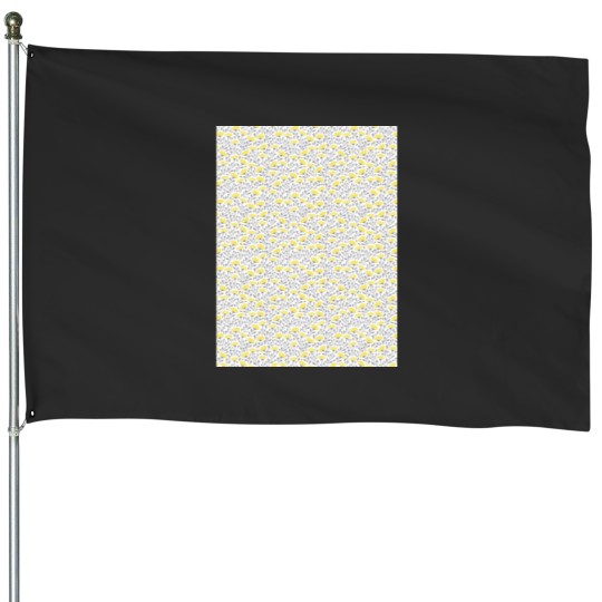 Discover Yellow chrysanthemums Graphic House Flags
