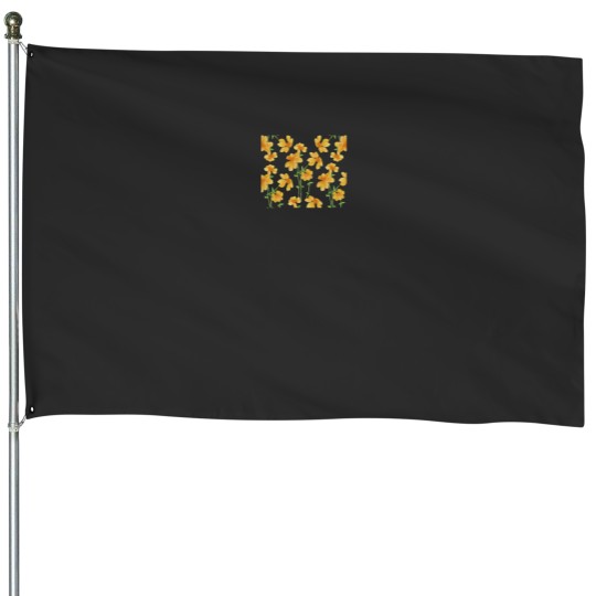 Discover Yellow to Orange Flowers Classic House Flags