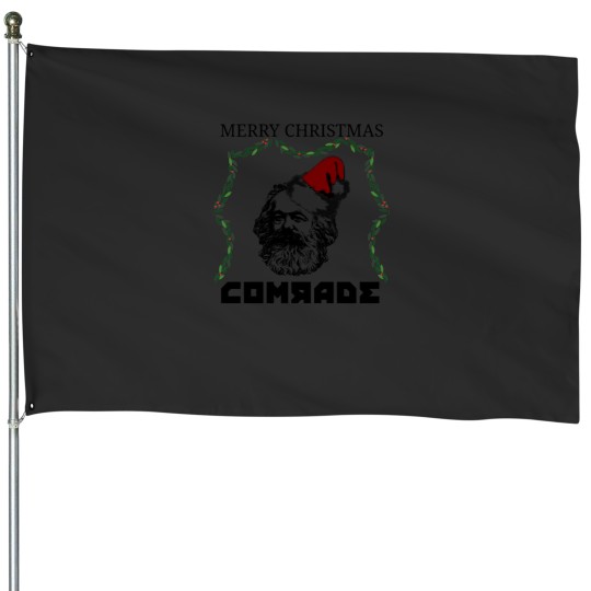 Discover Merry Christmas, Comrade MarxCommunism House Flags