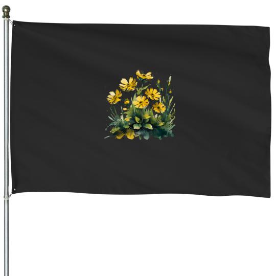 Discover YellowGreen Garden Classic House Flags