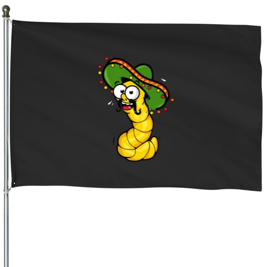 Discover Tequila Worm House Flags