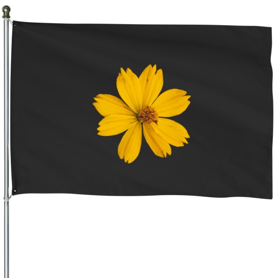 Discover Sunny yellow flowers Classic House Flags