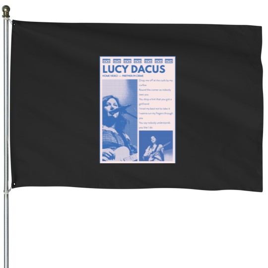 Discover lucy dacus home video partner in crimes design House Flags
