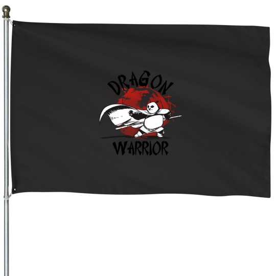 Discover Kung Fu Panda Dragon Warrior Action Pose Portrait House Flags