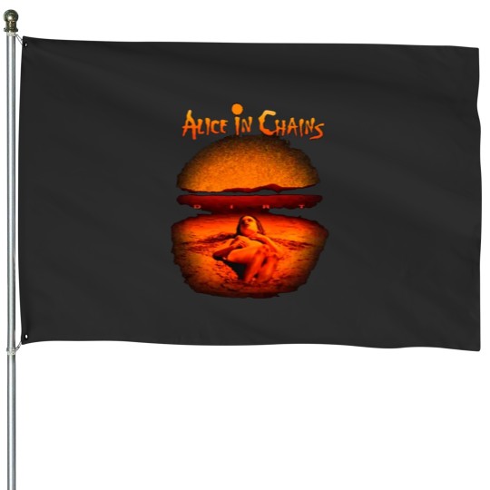 Discover alice chains logo in tshirt House Flags