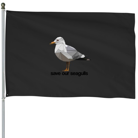 Discover Save our Seagulls Active House Flags