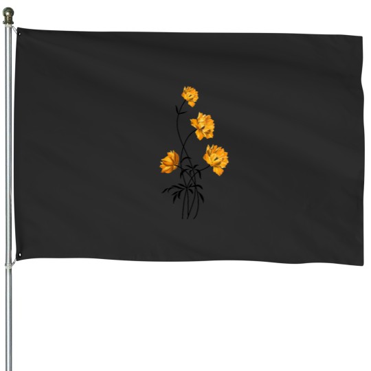 Discover Sunflower Watercolor – Yellow & Black Palette Essential House Flags