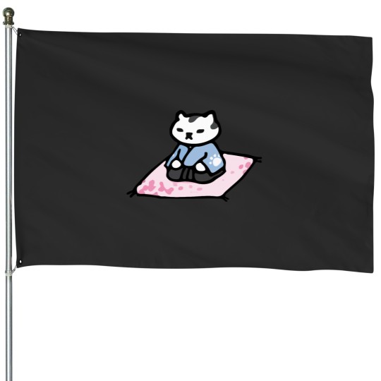 Discover Mr Meowgi - Neko Atsume Classic House Flags