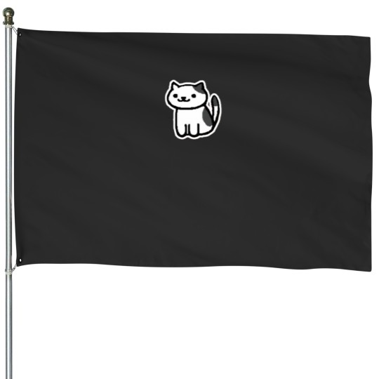 Discover Neko Atsume - Spots Fitted Scoop House Flags