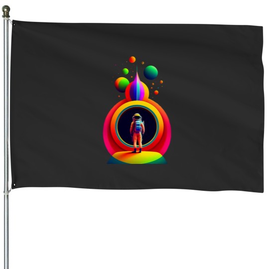 Discover cosmic sound Active House Flags