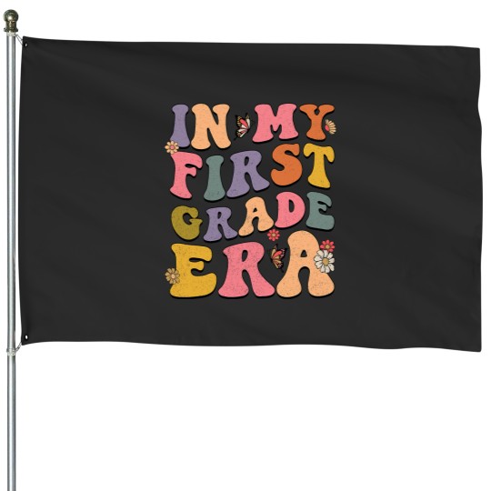 Discover Groovy In My First Grade Era Back To School Teachers Kids House Flags