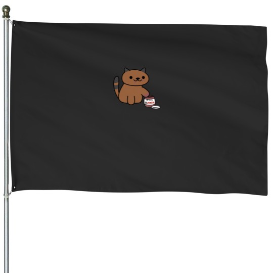Discover Ganache raiding the Nutella Jar (Neko Atsume) Essential House Flags