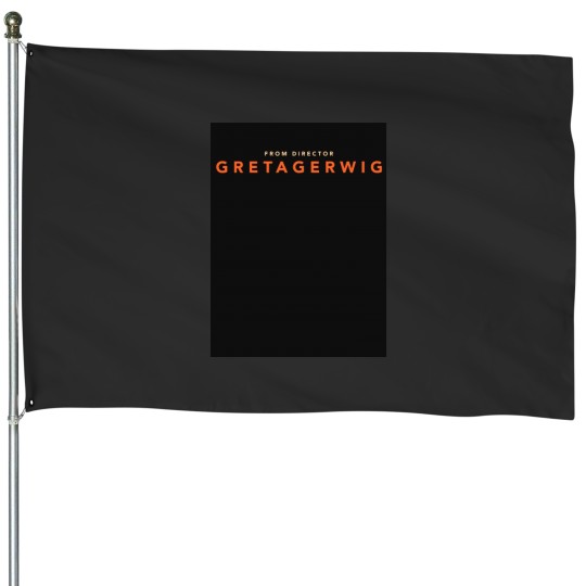 Discover From Director Greta Gerwig (Oppenheimers Movie Font) Black House Flags