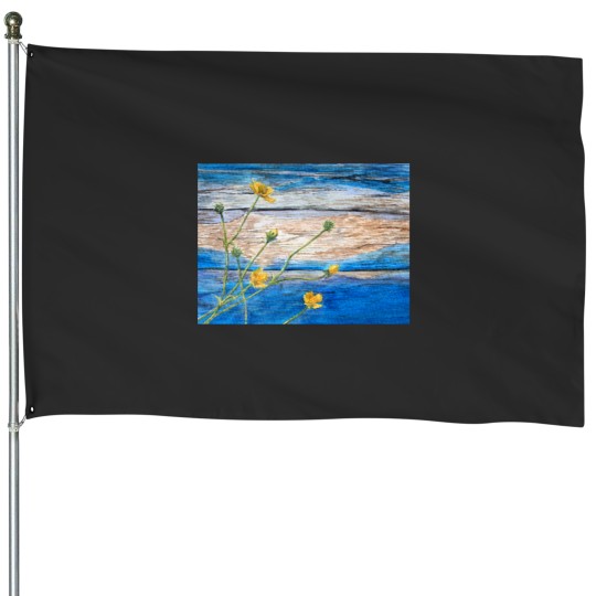 Discover Brighten Up ButterCup Classic House Flags