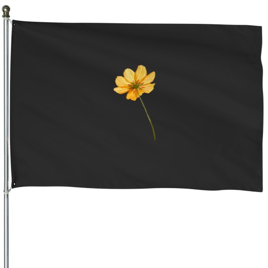 Discover Yellow cosmos flower Classic House Flags
