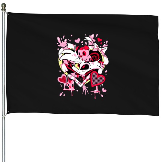 Discover Hazbin Hotel Angel Dust House Flags