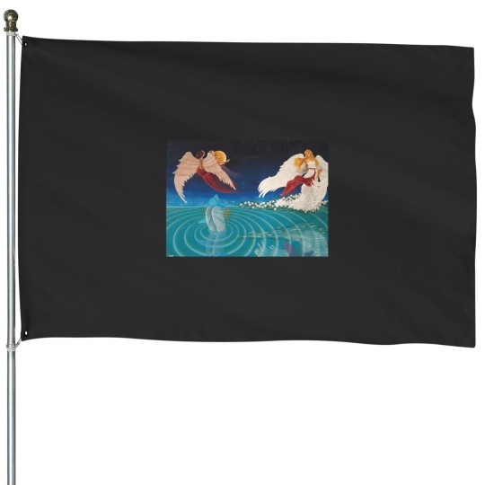 Discover Dolphin Communes With Angels House Flags