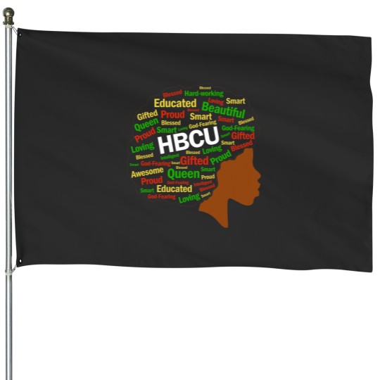 Discover Women HBCU Grad Afro History Girls Historical Black College House Flags