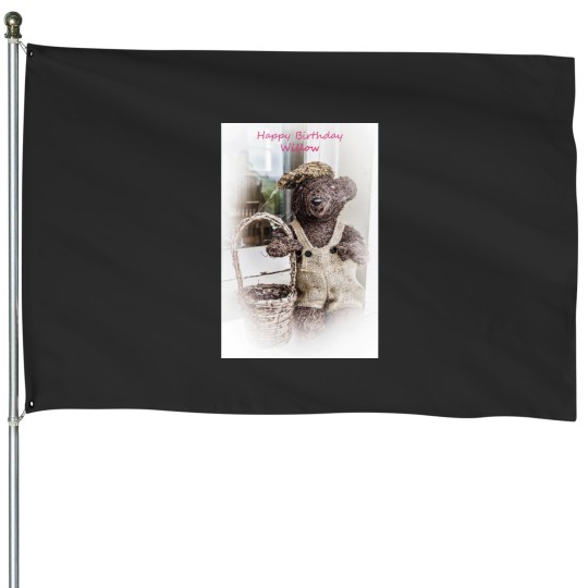 Discover Happy Birthday Willow Active House Flags