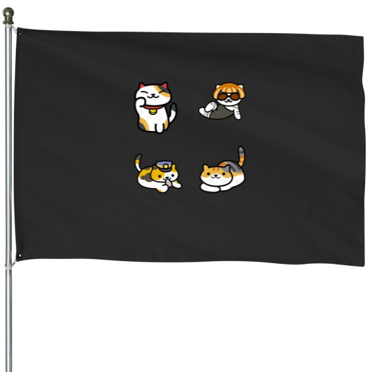 Discover Neko Atsume Classic House Flags