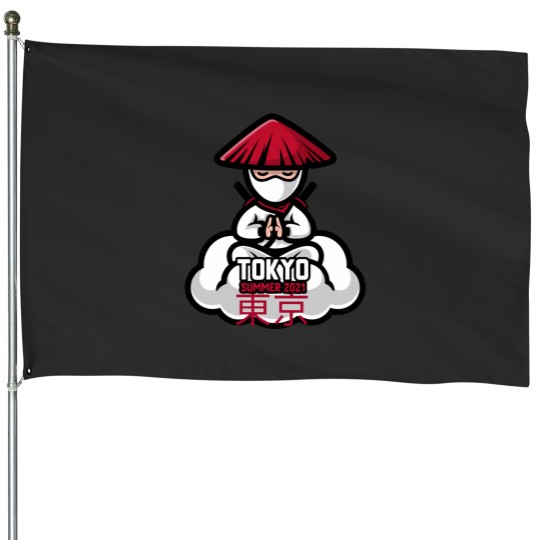 Discover Tokyo warrior summer  Classic House Flags