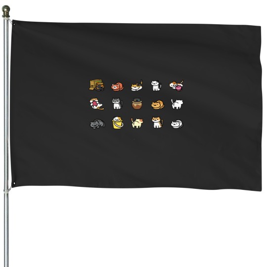 Discover Neko Atsume   t Classic House Flags