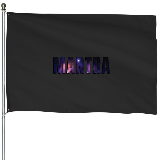 Discover Cosmic Sound Spiritualized Mantra With Galaxy Texture Classic House Flags