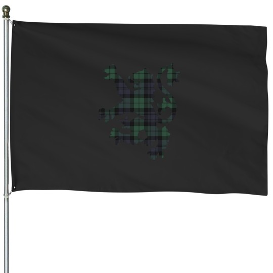 Discover Black Watch Modern Tartan Active House Flags