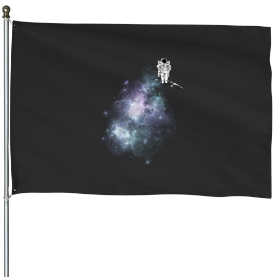 Discover cosmic sound space star man Classic House Flags