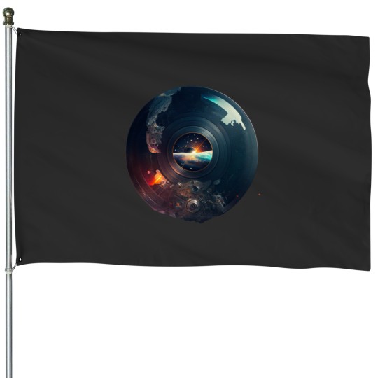 Discover cosmic sound Classic House Flags
