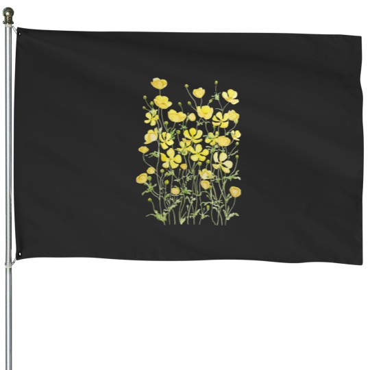 Discover Flower Pattern Classic House Flags