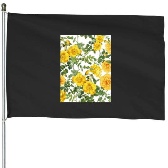 Discover Nature Flowers Graphic House Flags
