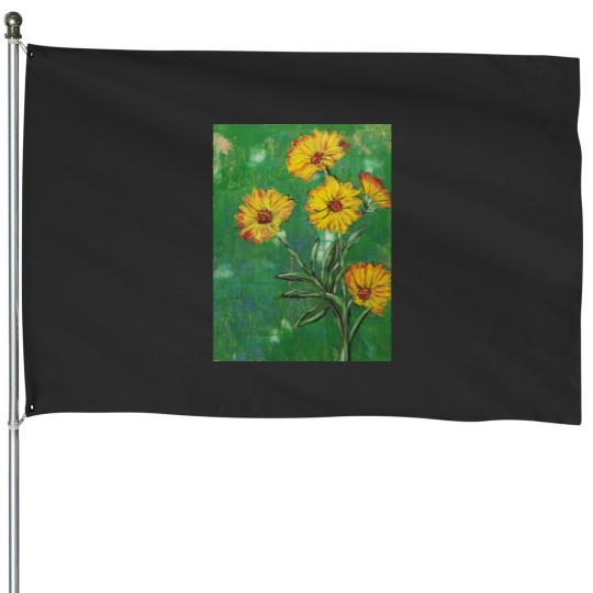 Discover Brown Eyed Susan Graphic House Flags