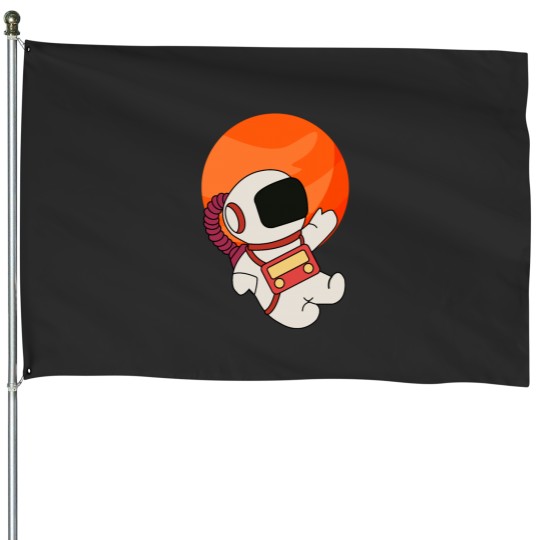 Discover cosmic sound space star man Classic House Flags