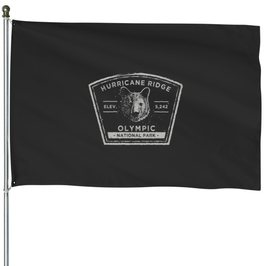 Discover Hurricane Ridge - Olympics National Park Classic House Flags