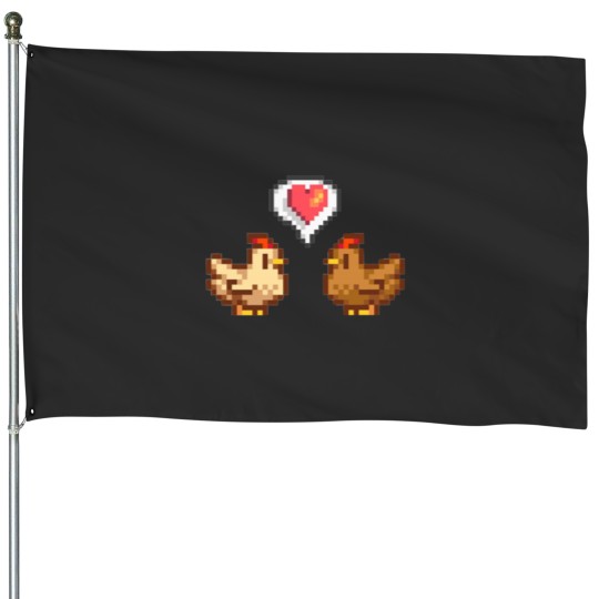 Discover Stardew Valley Chicken Love House Flags
