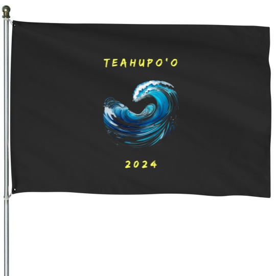 Discover Teahupo'oz 2024 surfing Olympics Tahiti  Classic House Flags