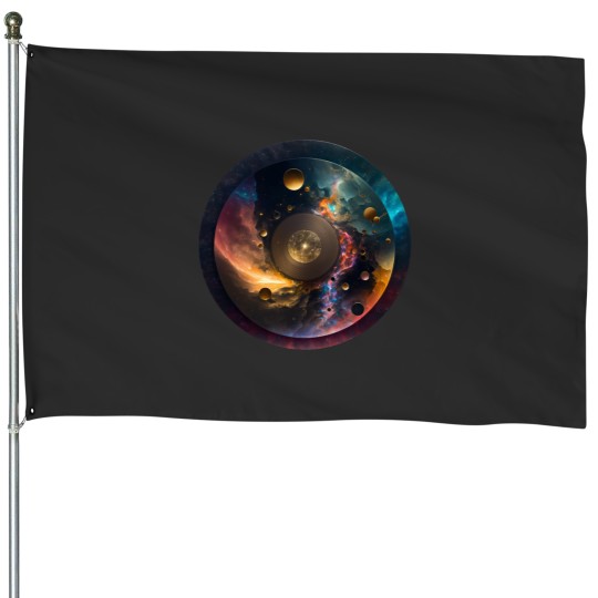 Discover cosmic sound Classic House Flags