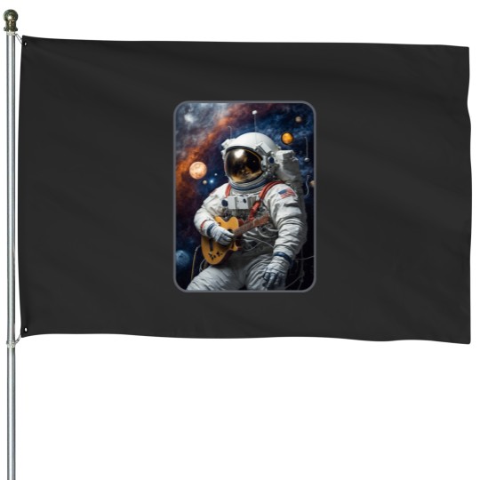 Discover Cosmic Sound Classic Astronaut Classic House Flags