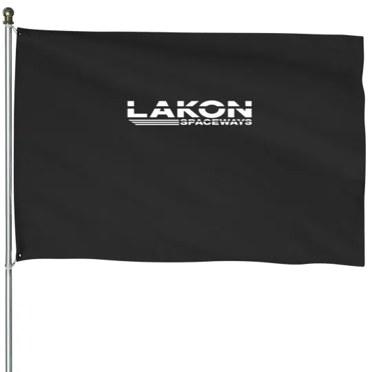 Discover Lakon Spaceways logo (white) House Flags