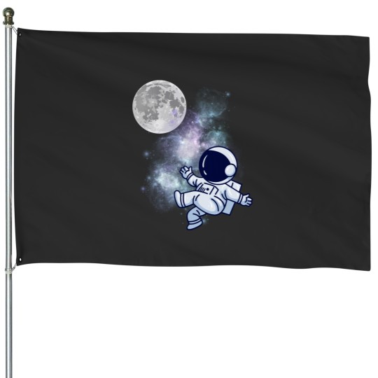 Discover cosmic sound space star man Classic House Flags